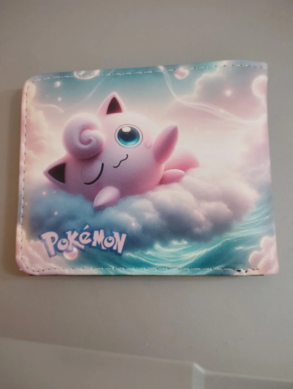 New pokemon jiggly puff anime manga leather wallet